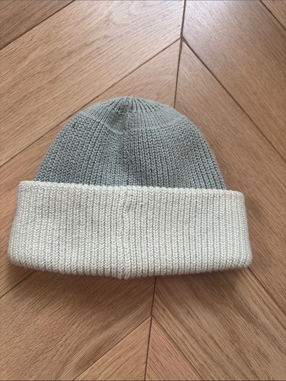 Kith Kids Two-Tone Beanie - Sage & Cream
